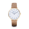 Reloj Moana White Corcho