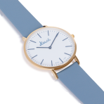 Reloj celeste esfera blanca