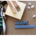 Watch strap made of recycled cork
