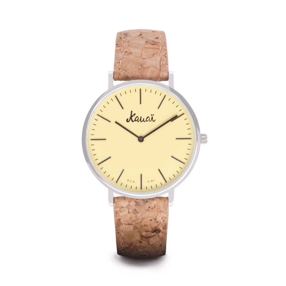 Recycled cork watch