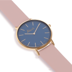 Pink and blue watch